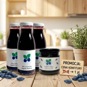 ZESTAW PROMOCYJNY 3x sok 250 ml  + konfitura z 1 zł